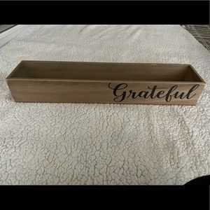 “Grateful” Wood Box